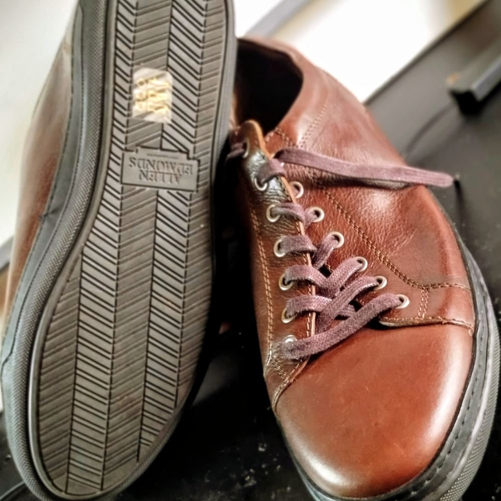 Allen Edmonds Port Washington Brown Leather Sneakers